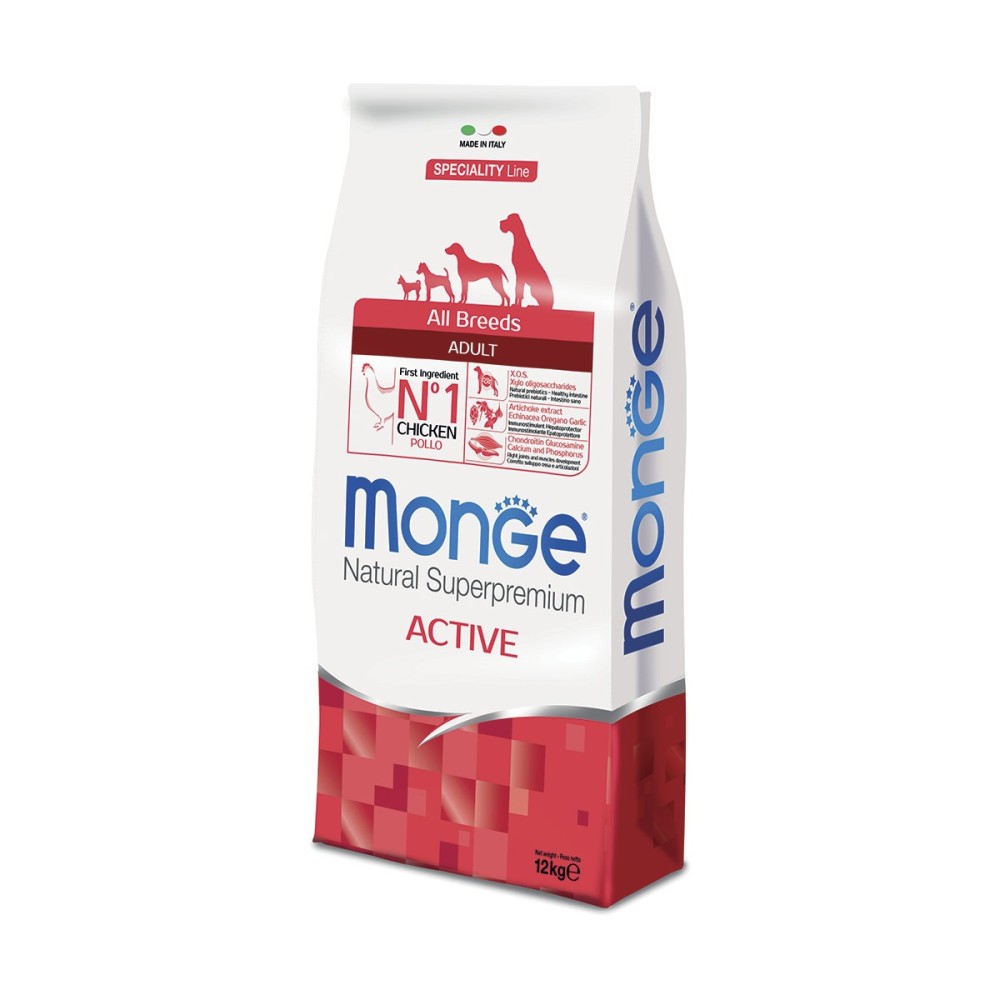 Monge Cane All Breeds Adult Active 12kg Monge Cane All Breeds Adult Active 12kg